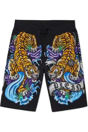 Philipp Plein Pantalones cortos con estampado de tatuaje