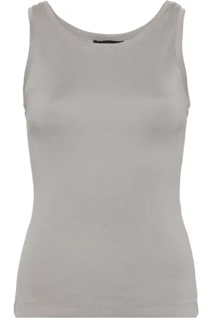 Styland Top de canalé sin mangas