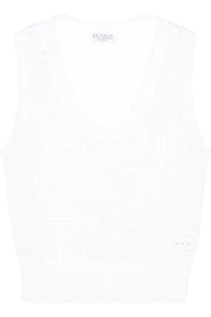 Brunello Cucinelli Top con lentejuelas