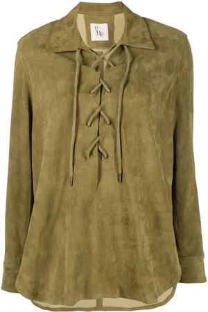Paula Blusa con cuello italiano