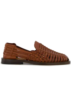 Brunello Cucinelli Sandalias con diseño tejido