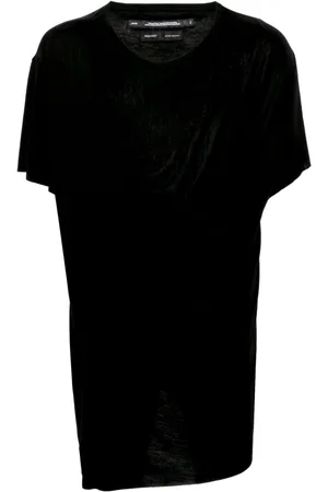 JULIUS Camiseta drapeada con cuello redondo