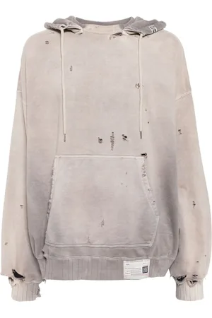 Maison Mihara Yasuhiro Sudadera con capucha y efecto envejecido