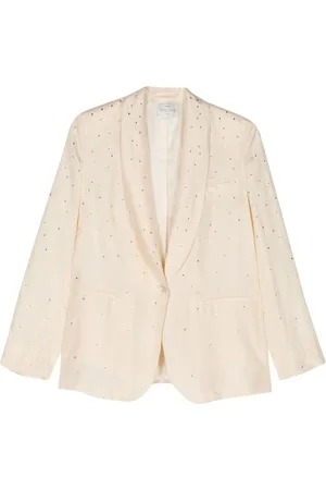 FORTE FORTE Blazer con strass y botones
