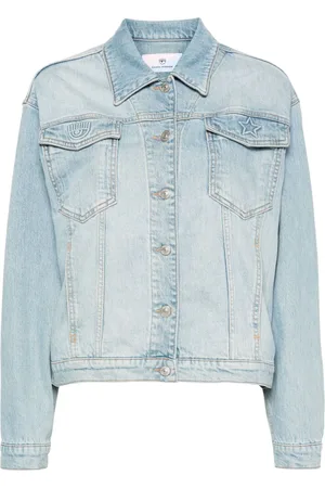Chiara Ferragni Chaqueta vaquera con logo en 3D