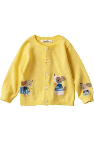 Familiar Cárdigan estampado en intarsia