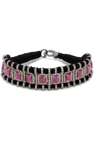 JIA JIA Pulsera con diamantes y rubíes