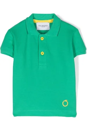 Trussardi Polo con logo bordado
