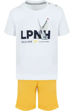 Lapin House Conjunto corto con logo estampado
