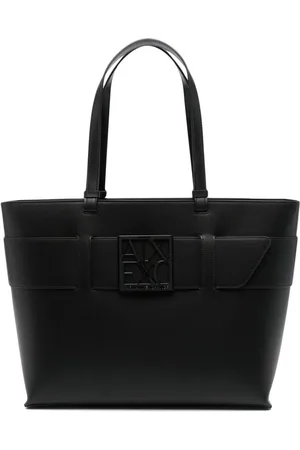 Armani Exchange Bolso shopper con placa del logo