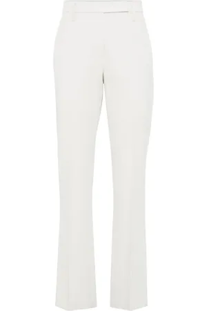 Brunello Cucinelli Pantalones con aplique Monili