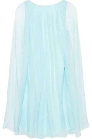 Max Mara Vestido con capa translúcida