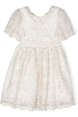 PATACHOU Vestido acampanado con bordado floral