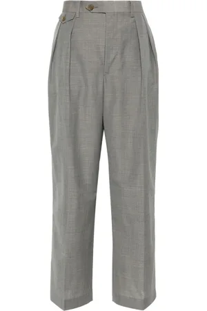 Auralee Pantalones Tropical rectos