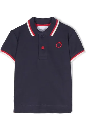 Trussardi Polo con logo bordado