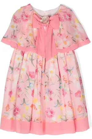 PATACHOU Vestido con motivo floral y lazo