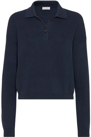 Brunello Cucinelli Polo de canalé