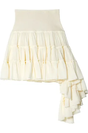 Loewe Minifalda asimétrica con volantes