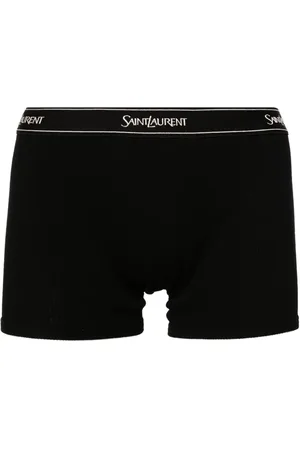 Saint Laurent Bóxer con logo en la cinturilla