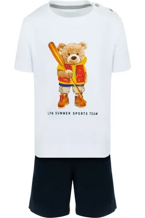 Lapin House Set de bermudas con oso estampado