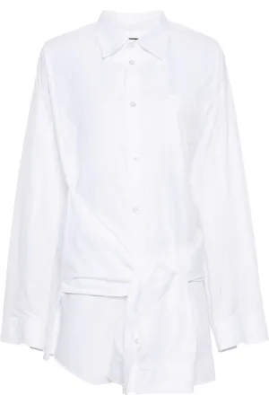 Balenciaga Camisa de manga con nudo