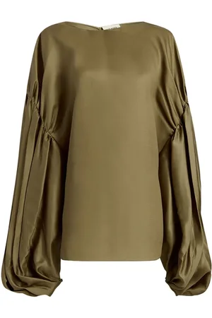 Khaite Blusa Quico con pliegues