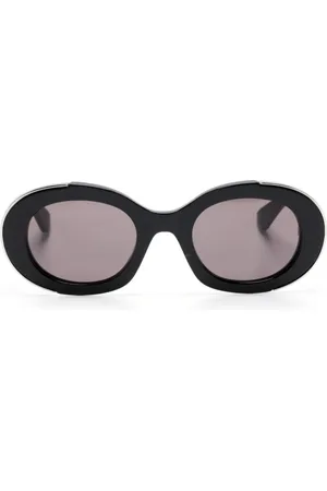 Alexander McQueen Gafas de sol con logo grabado