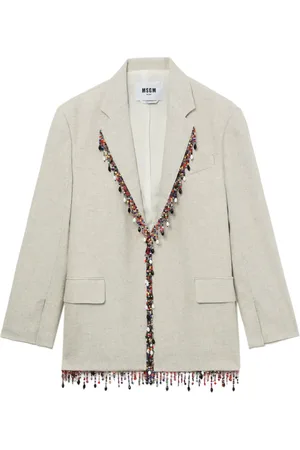 Msgm Blazer con botones y cuentas