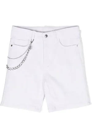 John Richmond Pantalones vaqueros cortos con detalle de cadena