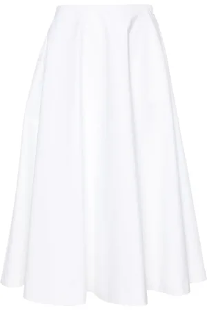VALENTINO GARAVANI Falda midi de popelina