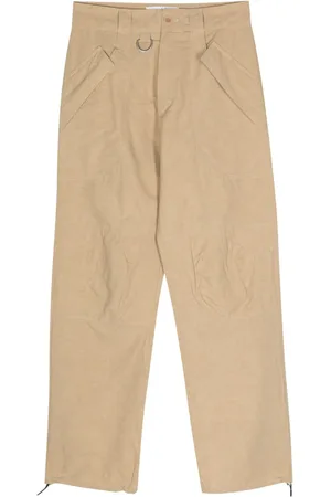 RANRA Pantalones rectos texturizados