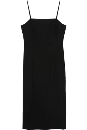 THEORY Vestido midi acampanado sin mangas