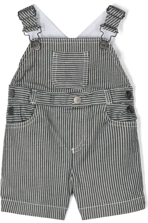 Emporio Armani Peto a rayas con logo bordado