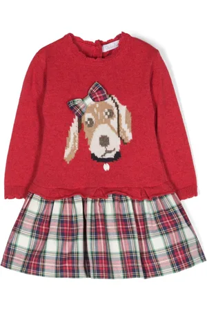 PATACHOU Vestido con detalle a cuadros tartán