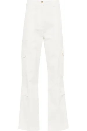 DRHOPE Pantalones rectos con múltiples bolsillos