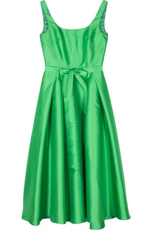 BLANCA Vestido midi Arrojadoa acampanado