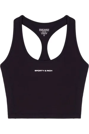 Sporty & Rich Top corto con logo estampado