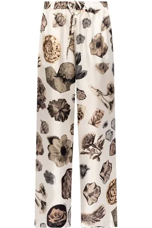 Marni Pantalones rectos con estampado floral
