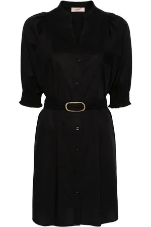 Twin-Set Vestido camisero con cinturón