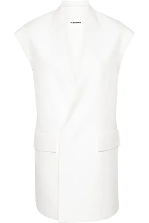 Jil Sander Chaleco oversize con cuello en V