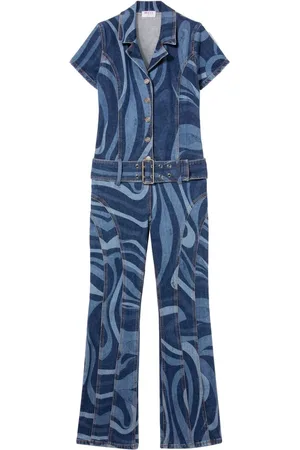 Puccini Mono vaquero con estampado Marmo