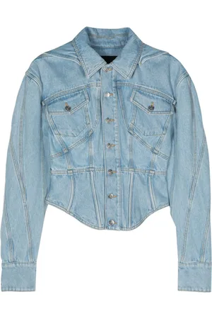 MUGLER Chaqueta vaquera con capucha