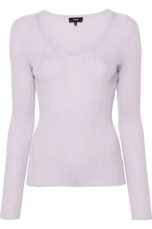 THEORY Top con cuello en V