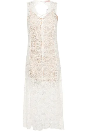 Twin-Set Vestido midi semitranslúcido