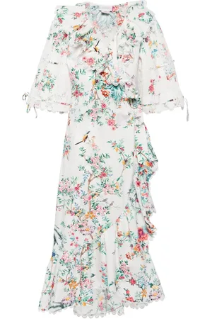 Camilla Vestido midi con estampado floral