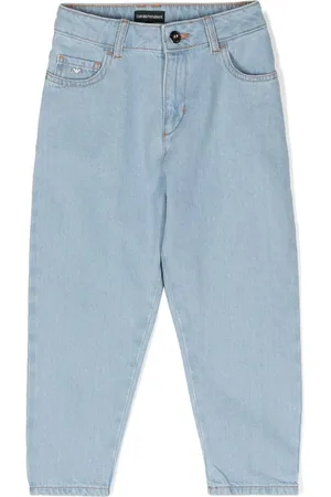 Emporio Armani Vaqueros ajustados con placa del logo