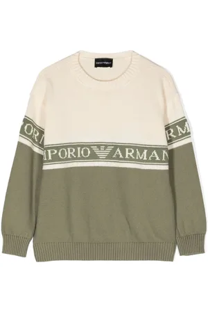 Emporio Armani Jersey con logo en intarsia