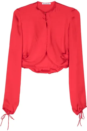 Acne Studios Blusa con detalle plisado