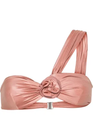 MAGDA BUTRYM Top de bikini con aplique floral