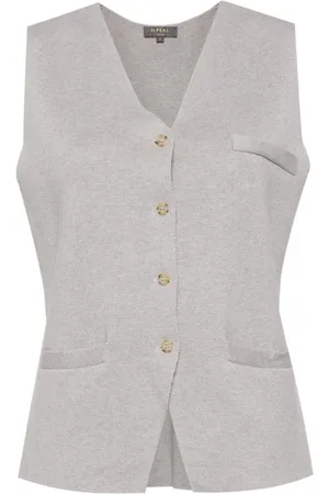 N.PEAL Chaleco Mila con cuello en V